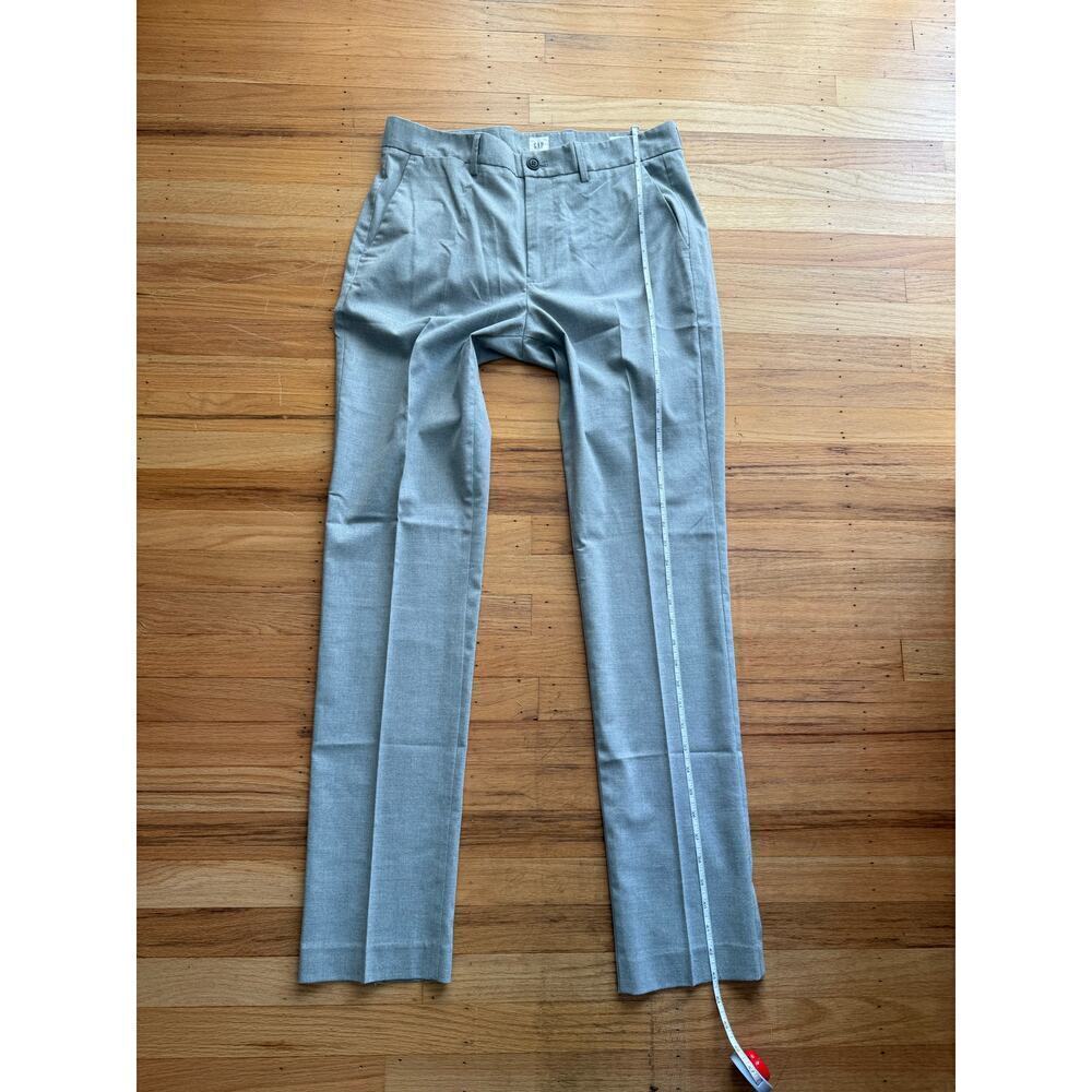 GAP Men's Gray Slim Fit Trouser Dress Pants Size 32 x 34 Career Office Work - Picture 5 of 8